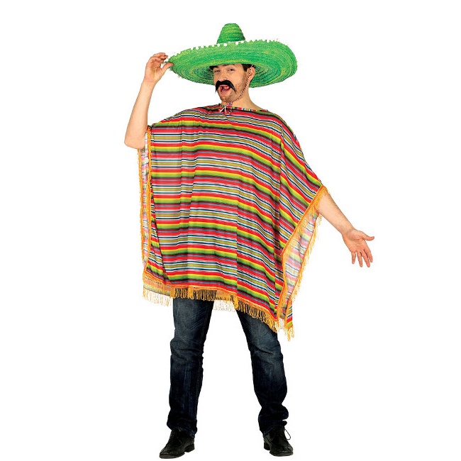 Uomo messicano con sombrero in costume messicano tradizionale