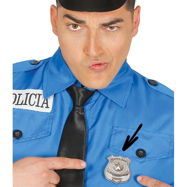 Distintivo della polizia appeso 7X10 cm