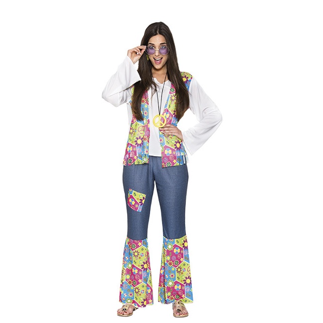 Costume hippie pacifista da donna per 24,25 €