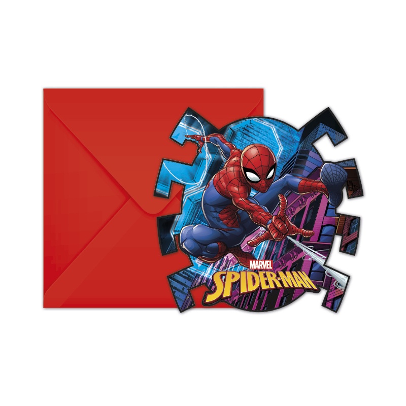 Invito di compleanno di Spiderman con foto / Invito di Spiderman