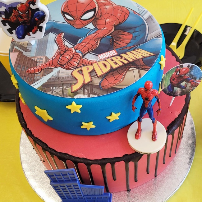 Decorazione della festa di compleanno di Marvel Spiderman per