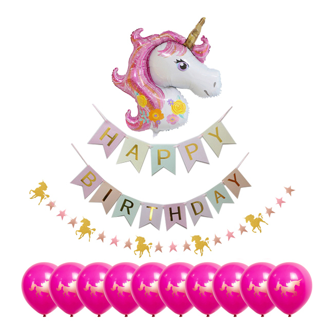 Kit palloncini Happy Birthday Unicorno - Monkey Business - 15