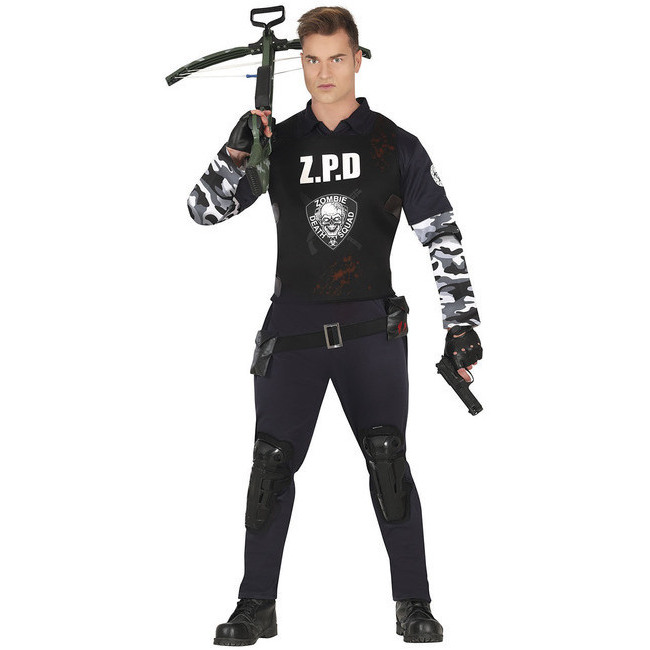 Costume da poliziotto acchiappa zombie per uomo per 31,25 €