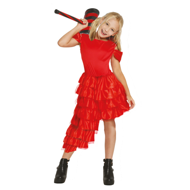 Costume rosso Harley da bambina per 24,00 €