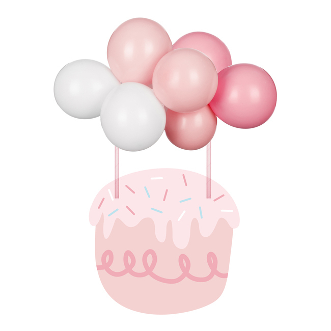 Cake topper con palloncini colorati - 1 pz. per 3,25 €