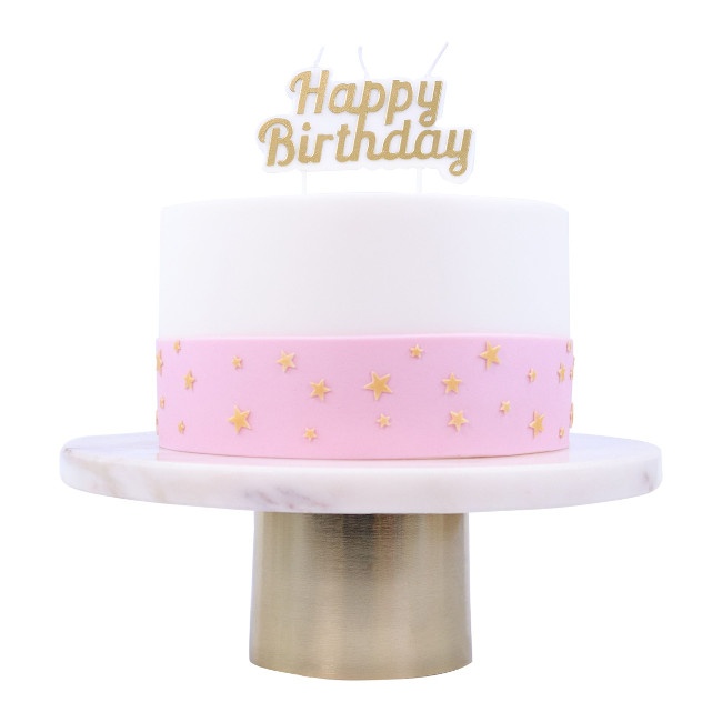 Candelina Happy Birthday da 10 x 5 cm - PME - 1 unità per 6,75 €