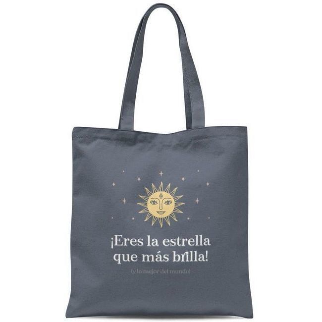 Borsa di tela bianca da 48 cm con pois - DCasa per 4,00 €