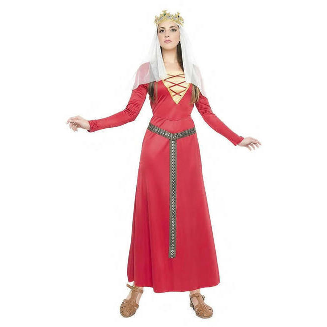 Costume Dama medievale rossa donna