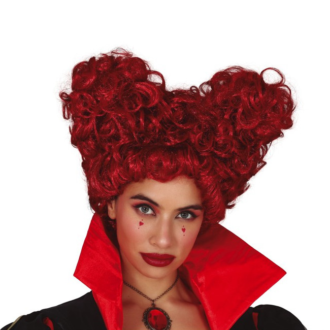Parrucca rossa bordeaux da regina di cuori per 14,95 €
