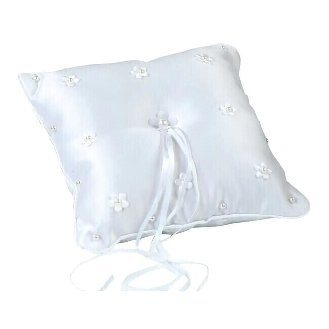 Cuscino per fedi con fiori e perle 20 x 20 cm per 16,50 €