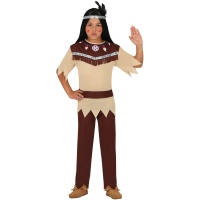 Costume da indiano Cherokee con nastro per bambini