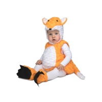 Costume da volpe arancione di peluche per bambini