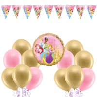 46 Pezzi Kit Decorazioni di Compleanno Bambina, Principessa