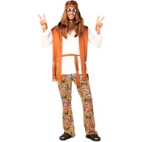 Set hippie (fascia,occhiali,orecchini) su cartoncino