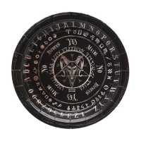 Piatto Ouija 18 cm - 6 unità