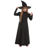 Costume da strega classica nera per ragazza