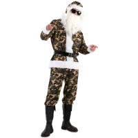 Costumi da Babbo Natale militare per adulti