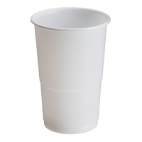 Bicchieri di plastica bianchi da 250 ml - 25 pz.