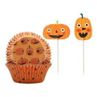 Capsule per cupcake con stecche di zucca - 24 pz.