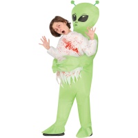 Costume da zombie per mano di un bambino alieno