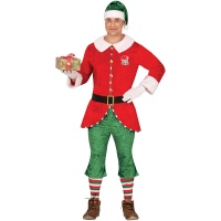 Costume da elfo aiutante di Babbo Natale per uomo