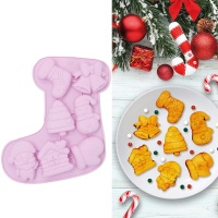 Stampo per calze di Natale in silicone 24 cm