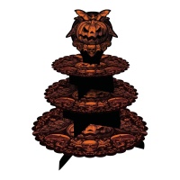 Supporto per cupcake a forma di zucca 30 x 40 cm