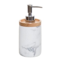 Dispenser per sapone effetto marmo da 18 cm