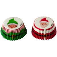 Capsule per cupcake Babbo Natale e Renna - 36 pz.