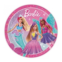 Festone Happy Birthday in cartoncino Barbie
