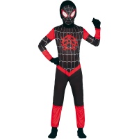 Costume da Spiderman nero e rosso per bambino