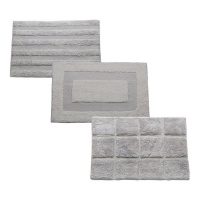 Tappeto da bagno 60 x 40 cm grigio - 1 pezzo