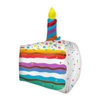 Pallone torta con candela 48 x 63 cm - Anagramma