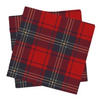 Tovaglioli tartan 16,5 cm - 20 pezzi.