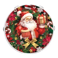 Tamburello di Babbo Natale 17 cm