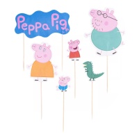 Cake Toppers Peppa Pig - 12 pz.