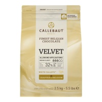 Gocce fondenti di cioccolato bianco Velvet 2,5 kg - Callebaut