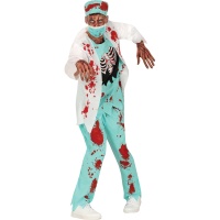 Costume da infermiera zombie insanguinata per uomo