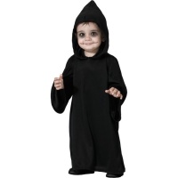 Inquietante costume da morte con cappuccio per bambino