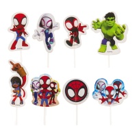 4,5 x 2,7 cm Spidey Picks - 16 pezzi.