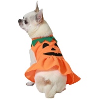 Costume da zucca con volant per il vostro cane