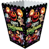 Scatola Happy Halloween 18 x 10,5 cm - 6 pezzi.