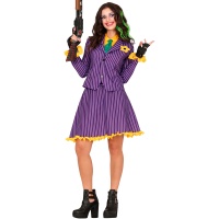 Costume da clown Joker con gonna per donna