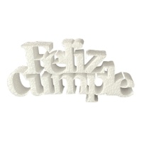 Figura in sughero con frase Happy Birthday 22,5 x 11 cm