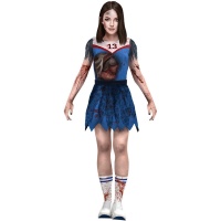 Costume da cheerleader morta zombie per donna