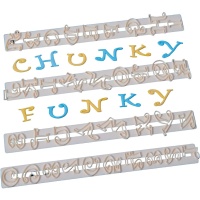 Taglierine alfabeto e numeri Chunky Funky - FMM - 4 pezzi