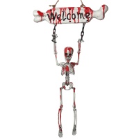 Ciondolo decorativo Welcome skeleton 66 x 38 cm