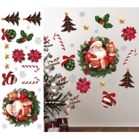 Decorazione murale con adesivo di Babbo Natale