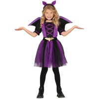 Costumi da pipistrello lilla per bambine