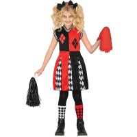 Costume da Cheerleader Arlecchino per ragazze